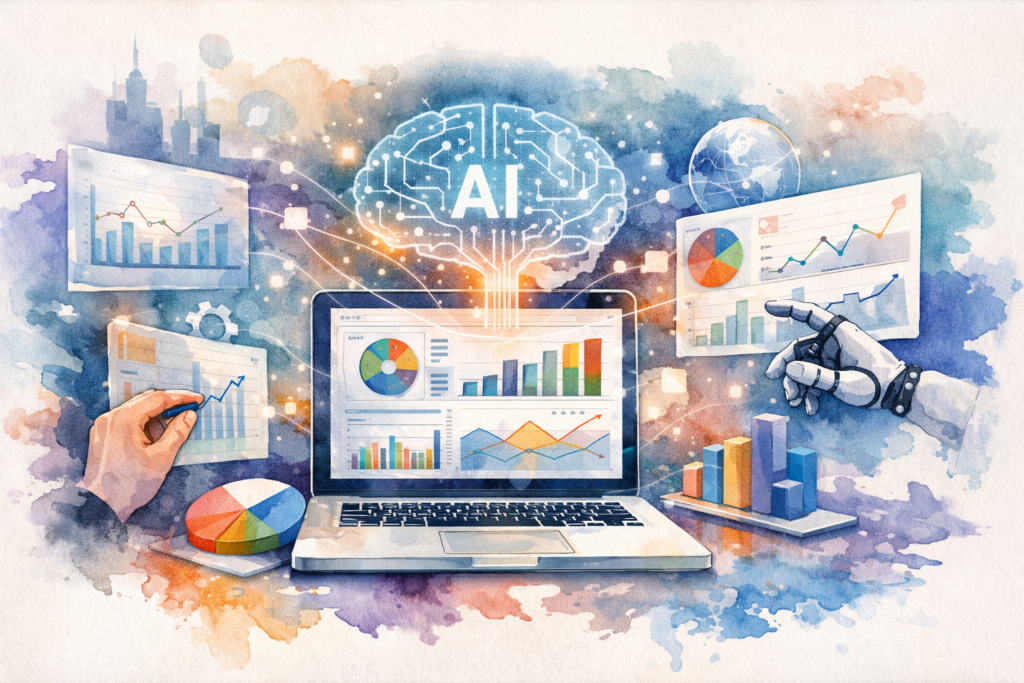 how to create a business dashboard with ai