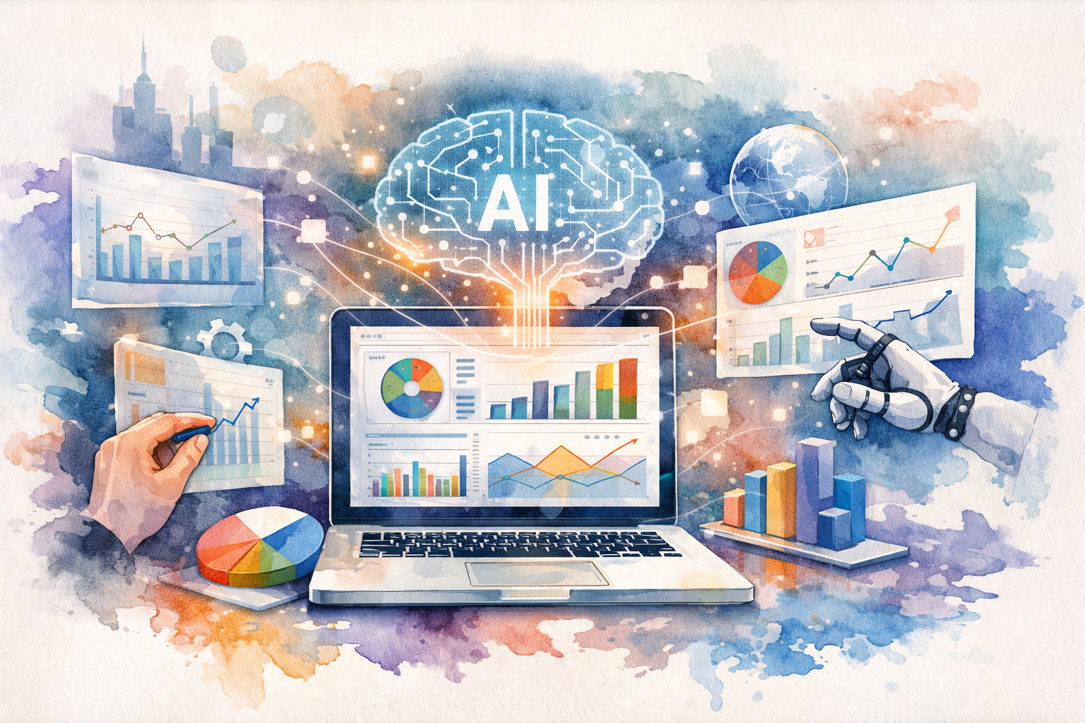 how to create a business dashboard with ai