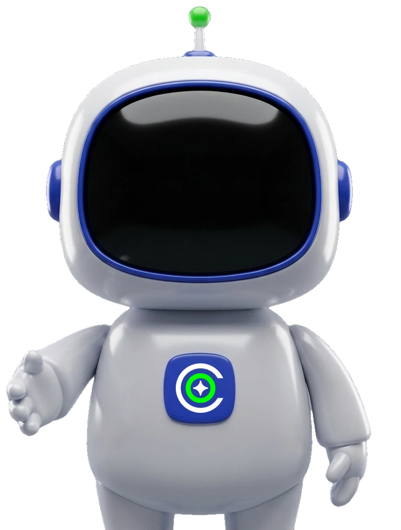 Leo, the ai agent of the crunch, reaching out for a handshake